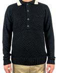 PERFORATED LONG SLEEVE POLO SHIRT
