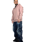 ANTIQUE PINK BASIC SWEATSHIRT FLAPS