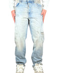 SANDBLASTED CROSS SEAMS BAGGY