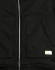 BLACK HOODIE ZIP GAV