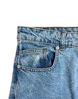 LASER PRINT DENIM JEANS