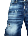 SHORTS ADJUSTABLE WASH BLUE