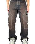 BAGGY CARGO WORKER SANDBLASTED BROWN