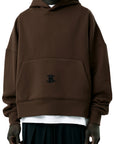 BROWN CROPPED HOODIE V2