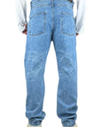 LASER PRINT DENIM JEANS