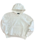 OVERCOME PRINT WHITE HOODIE