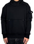 BLACK BALACLAVA HOODIE CARGO