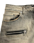 LIGHT GREY BIKER - CAMOMILE DIRTY