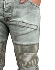 GREY WASH BIKER