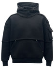BLACK BALACLAVA HOODIE CARGO