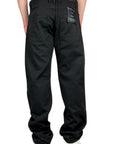 BLACK RHINESTONE BAGGY