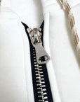 STUDIO DNC PRINT WHITE ZIP SWEATSHIRT