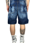 SHORTS ADJUSTABLE WASH BLUE
