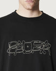 COSTA OVERSIZED T-SHIRT COSMIC LOGO BLACK
