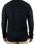 PERFORATED LONG SLEEVE POLO SHIRT