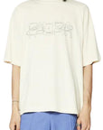 COSTA OVERSIZED T-SHIRT COSMIC LOGO CREAM