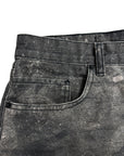 BLACK CAMOUFLAGE DENIM BAGGY