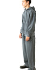 DARK GREY WASHED HOODIE
