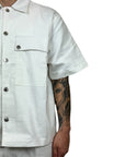 OVER SHIRT CREAM DENIM