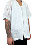 WHITE PERFORATED SHIRT