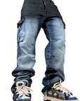 BLUE CARGO WITH BLACK PLATING