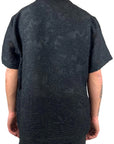BLACK PERFORATED SHIRT