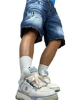 SHORTS ADJUSTABLE WASH BLUE