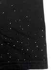 BLACK RHINESTONE BAGGY