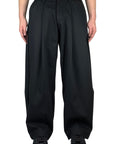BLACK DOUBLE PENCE OVER PANTS