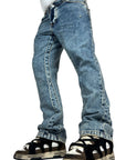 FLARE DENIM LIGHT BLUE STONE