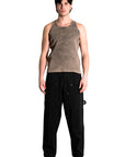 BLACK CARPENTER PANTS
