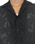 BLACK PERFORATED SHIRT