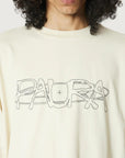 COSTA OVERSIZED T-SHIRT COSMIC LOGO CREAM