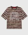 ACID STRIPES T-SHIRT RANCH BROWN