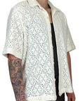 PERFORATED CROCHET SHIRT