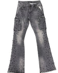 CRYSTALLIZED PEARL PANTS BLACK WASH