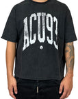 COLLEGE '93 T-SHIRT WASHED BLACK