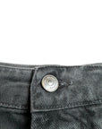OVER SHORT GREY WAXED LEATHER