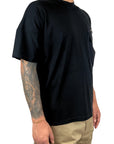 POCKET ZIP BLACK TEE