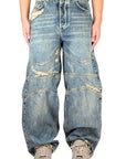 SAND BAGGY ABRASIONS DIAGONAL CUTS