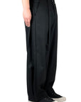 BLACK DOUBLE PENCE OVER PANTS