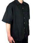 PATCH POCKET BLACK SHIRT
