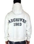 ARCHIVES 1983 HOODED ZIP WHITE