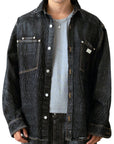 DARK GREY WASH LASER SHIRT