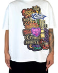 WHITE TEE MULTI-PATCH