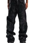 BLACK CRY WAXED DENIM