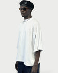 WHITE CROPPED STARS TEE