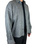 GREY WOOL MIXED SHIRT