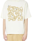 COSTA OVERSIZED T-SHIRT MODULO CREAM