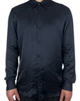BLACK SHINY SHIRT